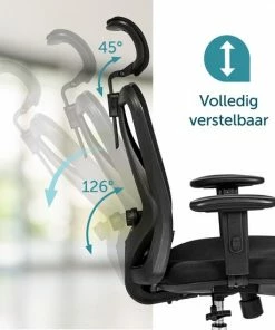 Beste deal 😀 ForDig Ergonomische Bureaustoel - 4D Curve Support System - Verstelbaar Nekkussen / Armleuning / Rugsteun / Zithoogte - Ademend Mesh Materiaal - Bureau Stoel Voor Kantoor / Thuis / Gaming - Zwart ❤️ -ACROPAQ Shop 550x550 961