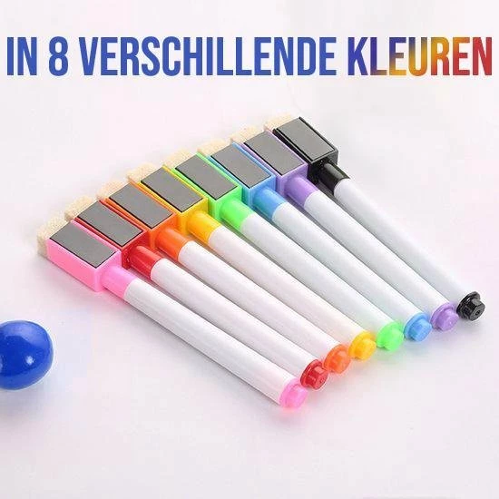 Promo โค๏ธ Bablue Whiteboard Stiften - Whiteboard Marker - 8 Stuks - Verschillende Kleuren - Magnetische Markers Set - Stift Magnetisch En Gekleurd - Stiften Kinderen - Stiften Voor Volwassenen - Met Wisser ๐ 8 Promo โค๏ธ Bablue Whiteboard Stiften - Whiteboard Marker - 8 Stuks - Verschillende Kleuren - Magnetische Markers Set - Stift Magnetisch En Gekleurd - Stiften Kinderen - Stiften Voor Volwassenen - Met Wisser ๐ - Afbeelding 6
