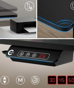 Hete verkoop 🛒 Casaria Zit Sta Bureau – Hoogte Verstelbaar Elektrisch - 140x60cm Zwart ⌛ -ACROPAQ Shop 550x550 969