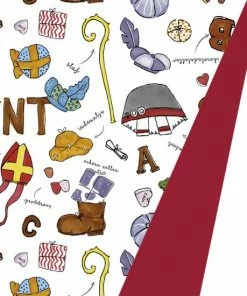 Kopen 🔔 Merkloos Cadeaupapier – Inpakpapier – Sinterklaas – 70cm X 200cm – 80 Gram – Voordeelverpakking 6 Rollen + 2 Rollen Plakband 12mmx10meter. 🥰 -ACROPAQ Shop 550x550 994