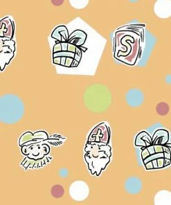 Kopen 🔔 Merkloos Cadeaupapier – Inpakpapier – Sinterklaas – 70cm X 200cm – 80 Gram – Voordeelverpakking 6 Rollen + 2 Rollen Plakband 12mmx10meter. 🥰 -ACROPAQ Shop 550x550 998