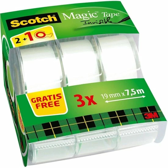 Kopen π₯° Plakband Scotch Magic 810 19mmx7.5m Onzichtbaar Mat 2+1 Gratis + Afroller π 4 Kopen π₯° Plakband Scotch Magic 810 19mmx7.5m Onzichtbaar Mat 2+1 Gratis + Afroller π - Afbeelding 2
