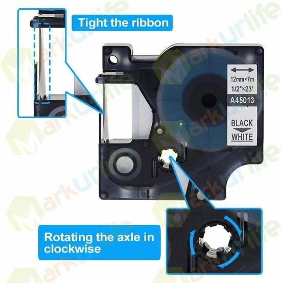 Promo 💯 Merkloos 3 X Dymo 45013 Zwart Op Wit Standaard Label Tapes 😍 9 Promo 💯 Merkloos 3 X Dymo 45013 Zwart Op Wit Standaard Label Tapes 😍 - Afbeelding 7