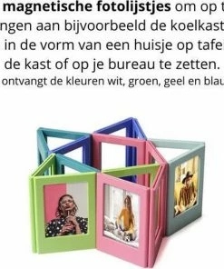 Nieuw 🔥 Wanties Instax Mini 6-in-1 Fotoalbum Set | 65-vaks Fotoalbum + 4 Magnetische Fotolijstjes + Fotohanger | Geschikt Voor (o.a.): Fujifilm Instax Mini 7s / 8 / 9 / 11 / Evo / 25 / 90 / Link / SP-2 / Liplay / Film Polaroid | Fotoboek Foto Album Fotoslinger 😉 -ACROPAQ Shop 550x556