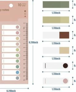 Hete verkoop ⭐ BOTC Film Index Tab Memoblokken - 44 X 11 Mm - 30 Kleuren - Transparant Op Flexibele Liniaal Met Mm Aanduiding - 600 Stuks 🔔 -ACROPAQ Shop 550x557 2
