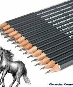 Korting 😀 Chenocher Commerce® Schetspotloden / Schets Potloden Set 14 Stuks /Professionele Tekenpotloden / Grafiet Potloden / 14 Verschillende Hardheden / 12B - 10B – 8B – 7B- 6B-5B-4B-3B-2B-1B-HB-2H-4H- 6H- / Teken Potloden / Tekenen /tekenset / Landschap/ Portret /schetsen /Art ⭐ -ACROPAQ Shop 550x559 4