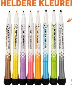 Goedkoopste 👏 Bablue Whiteboard Stiften - 8 Stuks - Met Wisser ⌛ -ACROPAQ Shop 550x563 3