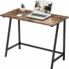Top 10 ❤️ Acaza Vintage Bureau Of Tekentafel - Laptop Tafel Met Houten Legblad En Stevig Frame - 100x50x75cm - Zwart/Bruin 🎁