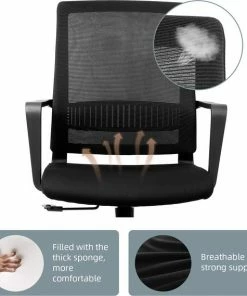 Beste recensies van 🎁 FOXSPORT Ergonomische Bureaustoel, Computerstoel Met Kantelmechanisme, Verstelbare Armleuningen, Belastbaar Tot 150 Kg, Zwart 🥰 -ACROPAQ Shop 550x569 2