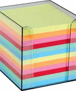 Beste recensies van ❤️ Merkloos Folia Memokubus 9,5x9,5x9,5 Cm - Houder Incl. Gekleurde Memoblaadjes ✔️
