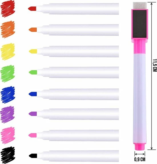 Promo โค๏ธ Bablue Whiteboard Stiften - Whiteboard Marker - 8 Stuks - Verschillende Kleuren - Magnetische Markers Set - Stift Magnetisch En Gekleurd - Stiften Kinderen - Stiften Voor Volwassenen - Met Wisser ๐ 10 Promo โค๏ธ Bablue Whiteboard Stiften - Whiteboard Marker - 8 Stuks - Verschillende Kleuren - Magnetische Markers Set - Stift Magnetisch En Gekleurd - Stiften Kinderen - Stiften Voor Volwassenen - Met Wisser ๐ - Afbeelding 8