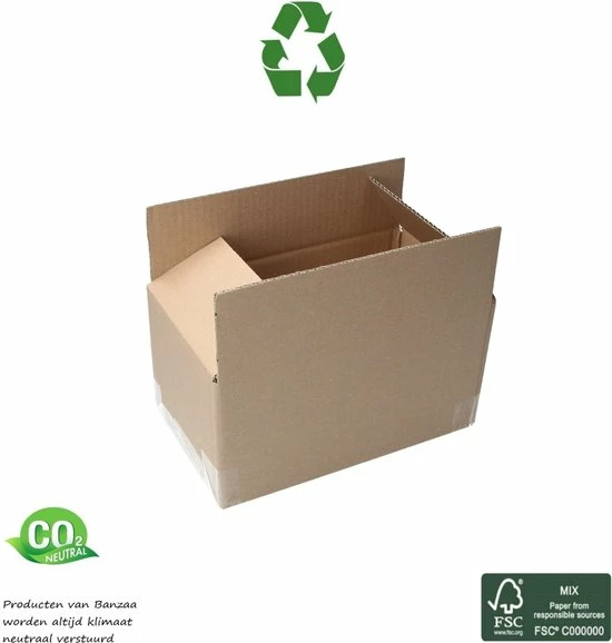 Hete verkoop 🥰 Banzaa Verzenddozen ‒ 25x15x14cm ‒ FSC Gerecycled Karton 25 Dozen 👏 6 Hete verkoop 🥰 Banzaa Verzenddozen ‒ 25x15x14cm ‒ FSC Gerecycled Karton 25 Dozen 👏 - Afbeelding 4
