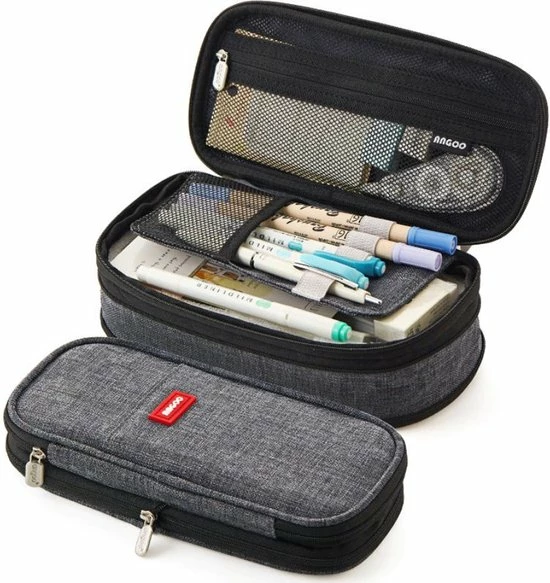 Kopen 🔥 LIXIN Etui - Grijs - Pennenzak Voor Jongens En Meisjes - Canvas - Linnen - Grote Capaciteit - School Etui - Etui Voor Kinderen En Volwassenen - School - Terug Naar School - Back To School - Leuke Telescopishe Pennenhouder - Leuk Etui - Gift - Cadeau 😍 3 Kopen 🔥 LIXIN Etui - Grijs - Pennenzak Voor Jongens En Meisjes - Canvas - Linnen - Grote Capaciteit - School Etui - Etui Voor Kinderen En Volwassenen - School - Terug Naar School - Back To School - Leuke Telescopishe Pennenhouder - Leuk Etui - Gift - Cadeau 😍