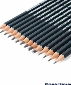 Korting 😀 Chenocher Commerce® Schetspotloden / Schets Potloden Set 14 Stuks /Professionele Tekenpotloden / Grafiet Potloden / 14 Verschillende Hardheden / 12B - 10B – 8B – 7B- 6B-5B-4B-3B-2B-1B-HB-2H-4H- 6H- / Teken Potloden / Tekenen /tekenset / Landschap/ Portret /schetsen /Art ⭐ -ACROPAQ Shop 550x590