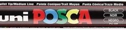 Hete verkoop 🛒 Posca Marker 2,5 Mm Pc-5m Zwart Medium 🌟 -ACROPAQ Shop 550x60