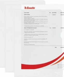 Korting 🔥 Esselte Standaard Kunststof L-Map - A4 - Transparant - 100 Stuks 👏 -ACROPAQ Shop 550x601 2