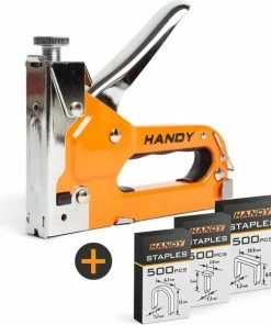 Goedkoop 🥰 Handy - Professioneel Nietpistool - Met 1500 Nietjes - Nietmachine/Handtacker ⌛