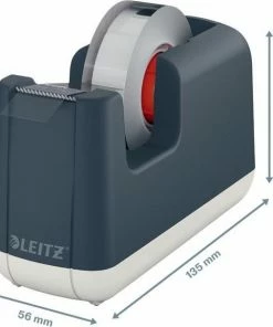 Goedkoopste 🎉 Leitz Cosy Plakbandhouder - Plakband Dispenser Inclusief Plakband - Ideaal Voor Thuiskantoor/Thuiswerken - Fluweel Grijs 🔔 -ACROPAQ Shop 550x608