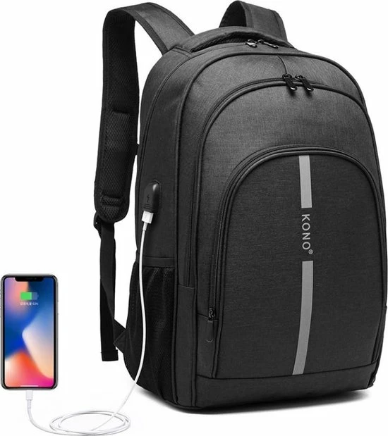 Coupon ๐งจ Kono Rugzak - Laptoptas Inclusief USB Oplaadstation - 25 L Rugtas Voor Mannen/Vrouwen - Tas Met Reflecterende Strip - Waterdichte ๐ Backpack - Tas Voor School/Werk/Reizen - Zwart (E1972) ๐ฅฐ 3 Coupon ๐งจ Kono Rugzak - Laptoptas Inclusief USB Oplaadstation - 25 L Rugtas Voor Mannen/Vrouwen - Tas Met Reflecterende Strip - Waterdichte ๐ Backpack - Tas Voor School/Werk/Reizen - Zwart (E1972) ๐ฅฐ