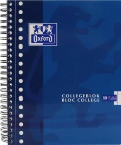 Groothandel 👍 Oxford School Collegeblok - Schrijfblok - A5+ - Lijn - 17 Gaats - 80 Vellen - Assorti 😉 -ACROPAQ Shop 550x624