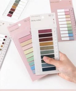 Beste deal ✨ Merkloos Index Tabs - 200 Stuks - Inclusief Liniaal - 10 Kleuren - Sticky Notes ⌛ -ACROPAQ Shop 550x631