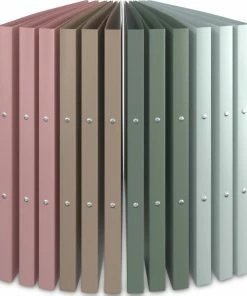 Promo ⌛ ACROPAQ - 12 X Ringmap - Pastel, A4 Met 2 Ringen, Rugbreedte 16 Mm - Ringband, Ordner 😉