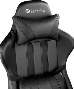 Beste Pirce 👏 TecTake Gaming Chair Bureaustoel - Premium Racing - Zwart - Kunstleer - Verstelbaar 🧨 -ACROPAQ Shop 550x639 4