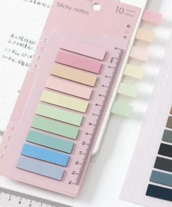 Beste deal ✨ Merkloos Index Tabs - 200 Stuks - Inclusief Liniaal - 10 Kleuren - Sticky Notes ⌛ -ACROPAQ Shop 550x641 5