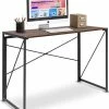 Goedkoopste 🌟 LifeGoods Opklapbaar Bureau - Met Kabelgoten - 100 X 75 X 50 Cm - Hout/Staal - Bruin/Zwart 😉 -ACROPAQ Shop 550x647 1
