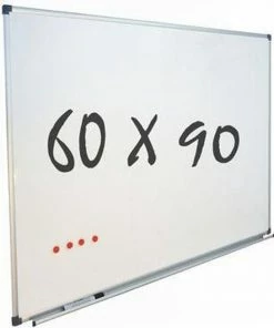 Korting 🛒 IVOL Whiteboard 60x90 Cm - Magnetisch - Magneetbord / Memobord / Planbord / Schoolbord 🛒