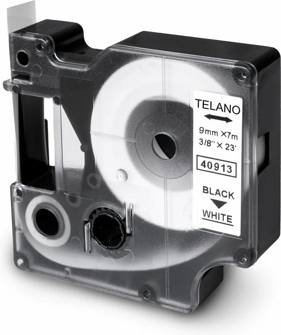 Nieuw ๐ TELANO® Plastic Labels D1 40913 Voor Dymo LabelManager - Zwart Op Wit - 9 Mm X 7 M - S0720680 Label Tape - 1 Stuk โจ 3 Nieuw ๐ TELANO® Plastic Labels D1 40913 Voor Dymo LabelManager - Zwart Op Wit - 9 Mm X 7 M - S0720680 Label Tape - 1 Stuk โจ