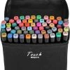 Beste deal ✨ Merkloos Twinmarkers - Stiften 60 Stuks - Dual Tip Markers - Alcohol Markeerstift - Professionele Tekenstiften - Inclusief Opbergtas - Voor Volwassenen En Kinderen Professioneel ✨ -ACROPAQ Shop 550x665 1