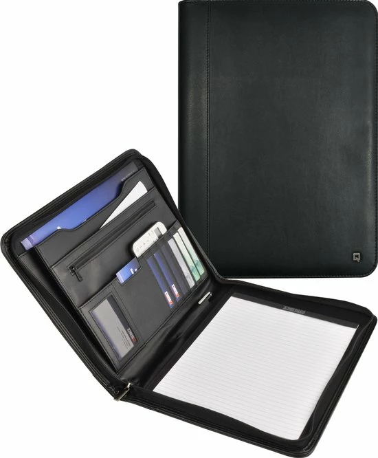Beste Verkoop 🤩 DESQ® Schrijfmap Met Ritssluiting | A4 | Incl. Schrijfblok 20 Vel | Hoogwaardig Kunstleer | Zwart 🎉 3 Beste Verkoop 🤩 DESQ® Schrijfmap Met Ritssluiting | A4 | Incl. Schrijfblok 20 Vel | Hoogwaardig Kunstleer | Zwart 🎉
