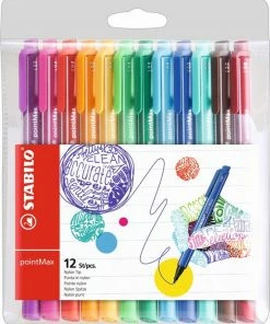 Top 10 🥰 STABILO PointMax - Hardtip Fineliner 0,8 Mm - Etui Met 12 Kleuren ⌛
