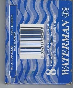 Aanbiedingen 👏 Waterman-vulpeninktpatronen | Lang | Serenity Blue | 8 Stuks ⭐ -ACROPAQ Shop 550x667 1