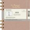 Flash-uitverkoop 🎉 Moleskine 12 Maanden Agenda - 2023 - Life Spiral - Week/Maand - XL - Crush Almond 🎉