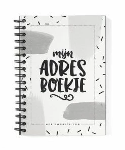 Korting 🛒 HEE Goodies Adresboek Met Alfabet A6 Zwart Wit Adressenboekje Adresboekje Klein Wachtwoordenboekje 😀