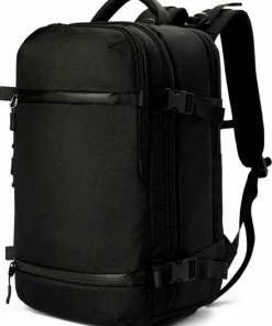 Goedkoopste 🔥 Omnistow - 👜 Handbagage Rugzak - 51x33x20cm - Cabin Approved 🎒 Backpack - Zwart - 45L 😀