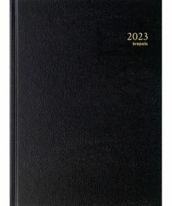 Promo 😀 Brepols Agenda 2023 • BREMAX 2 • SANTEX • A4 • Zwart • 1d/2p 🎉