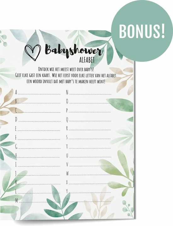 Korting โ Illustrations By Renée Babyshower Spelletjes: 25 Babyshower Invulkaarten + Babyshower Alfabet Spel ๐ 7 Korting โ Illustrations By Renée Babyshower Spelletjes: 25 Babyshower Invulkaarten + Babyshower Alfabet Spel ๐ - Afbeelding 5