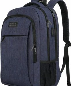 Beste Pirce ❤️ TRVLMORE Rugzak - 28L - 15,6 Inch - Laptop Rugtas - Waterafstotend - Blauw 🎁