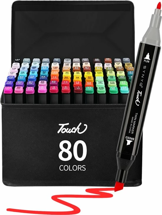 Beste Pirce โญ Synyq Twinmarkers - Markeerstiften - Dual-Tip Markers - Dubbelzijdige Stift - Tekenstiften - Kleurstiften - Alcohol Markers - Alcohol Stiften - 80 Stuks - Sinterklaas Cadeautjes ๐ฅ 3 Beste Pirce โญ Synyq Twinmarkers - Markeerstiften - Dual-Tip Markers - Dubbelzijdige Stift - Tekenstiften - Kleurstiften - Alcohol Markers - Alcohol Stiften - 80 Stuks - Sinterklaas Cadeautjes ๐ฅ