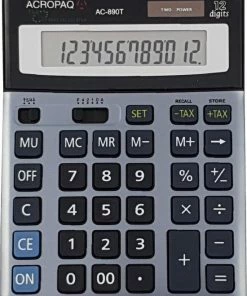 Begroting 👍 ACROPAQ Rekenmachine Groot - 12-cijferig Scherm - Bureaurekenmachine, Calculator Met Grote Toetsen - XL ✨