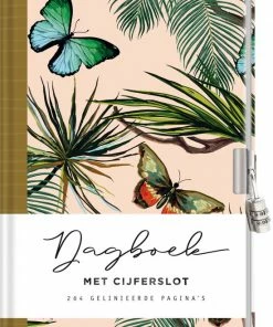Korting ✨ Interstat Dagboek Met Cijferslot Voor Volwassenen - Butterfly 🎉