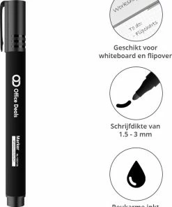 Beste Verkoop 😍 Office-Deals Whiteboard En Flipover Markers - Set Van 4 Kleuren - 1.5-3mm Smalle Ronde Punt 🔥 -ACROPAQ Shop 550x736