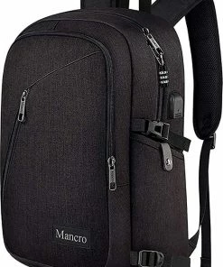 Goedkoop 👏 Igoods Anti Diefstal Laptop Rugzak - Zakenreizen Rugzak Voor Mannen Vrouwen - USB-poort Oplaadvergrendeling - Waterbestendig - Geschikt Voor 15,6 Inch Laptop Notebook 🎁