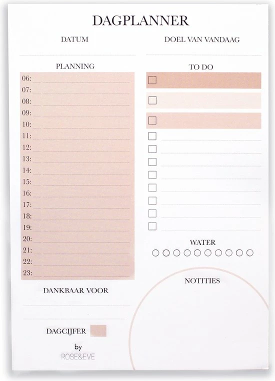 Korting π Dagplanner A5 - Ongedateerd En Afscheurbaar - ROSE&EVE β€οΈ 3 Korting π Dagplanner A5 - Ongedateerd En Afscheurbaar - ROSE&EVE β€οΈ