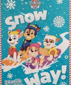 Coupon 👍 Chocola Adventkalender Paw Patrol 2022 Snow Way - 24 Chocolaatjes Adventskalender Kerst 💯