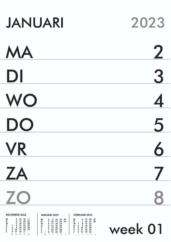Top 10 ๐ฅฐ Drukkerij Leo Struijs GROOT LETTER - Weekkalender 2023 - Wandkalender - Ophangbaar - A4 Formaat - 10 Gratis WENSKAARTEN โ 4 Top 10 ๐ฅฐ Drukkerij Leo Struijs GROOT LETTER - Weekkalender 2023 - Wandkalender - Ophangbaar - A4 Formaat - 10 Gratis WENSKAARTEN โ - Afbeelding 2