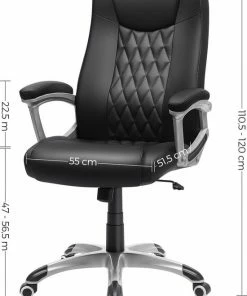Beste recensies van 👏 Merkloos Comfortabele En Ergonomische Bureaustoel Voor Volwassenen, Kantelbaar, Verstelbaar, Premium Design, Zwart 💯 -ACROPAQ Shop 550x778 32